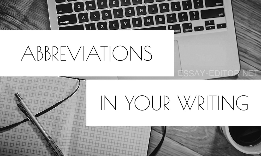 How to use abbreviations in writing
