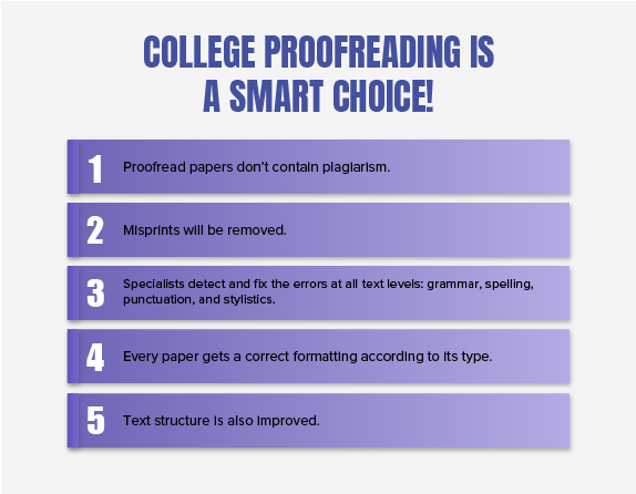 College proofreading is a smart choice!
