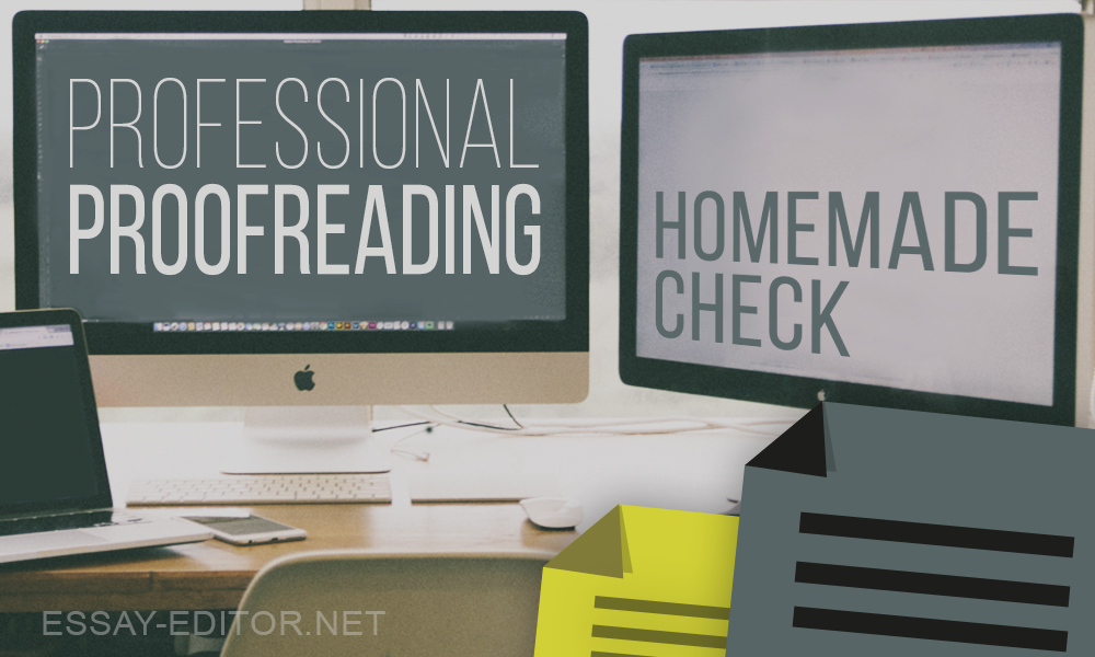 Professional proofreading vs homemade check