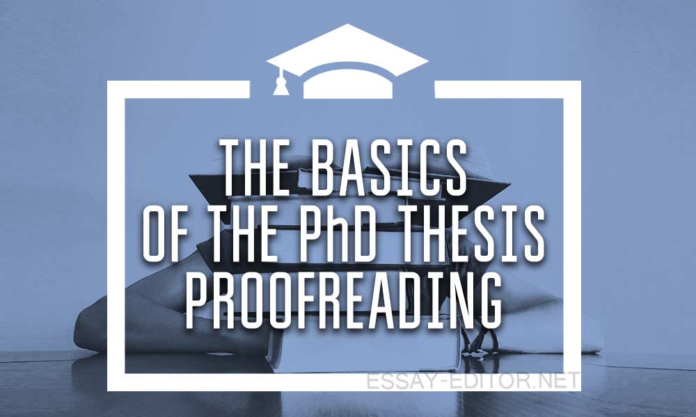 Proofreading phd thesis
